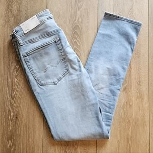NWT Men's American Eagle Airflex 360 Stretch Light Blue Slim Jeans | 34x34